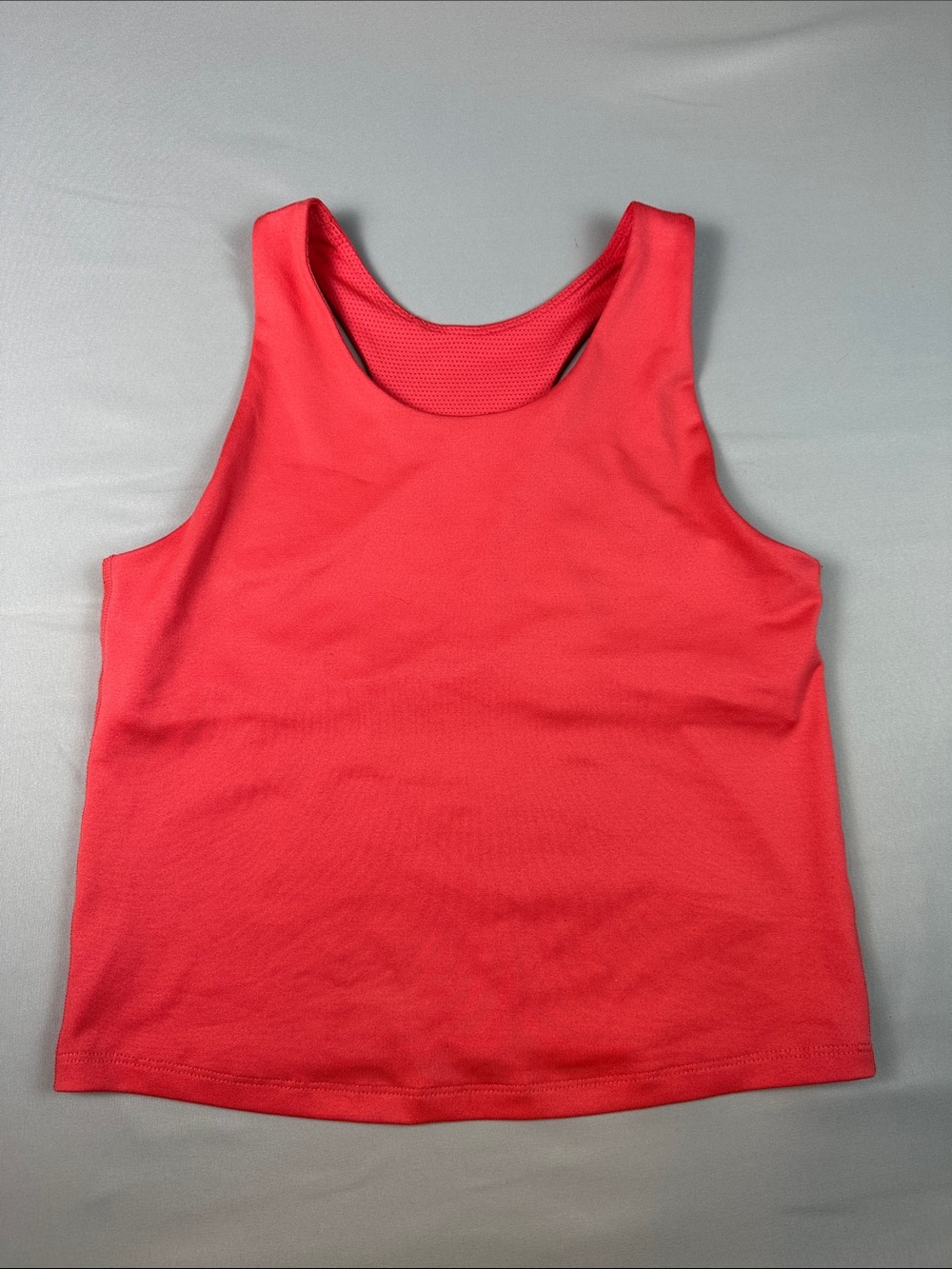 Athletic Works Coral-Red Scoop Neck Tank Top Racerback Size Medium